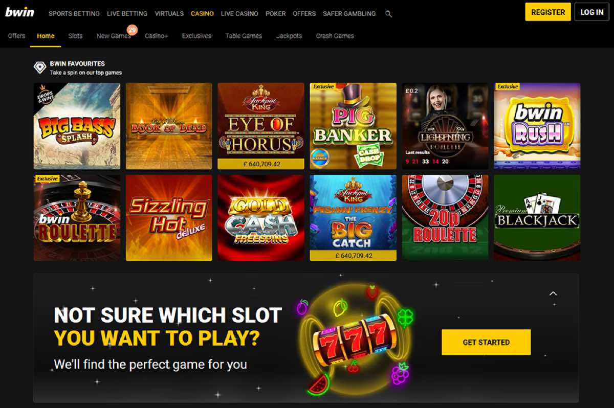 bwin homepage screenshot