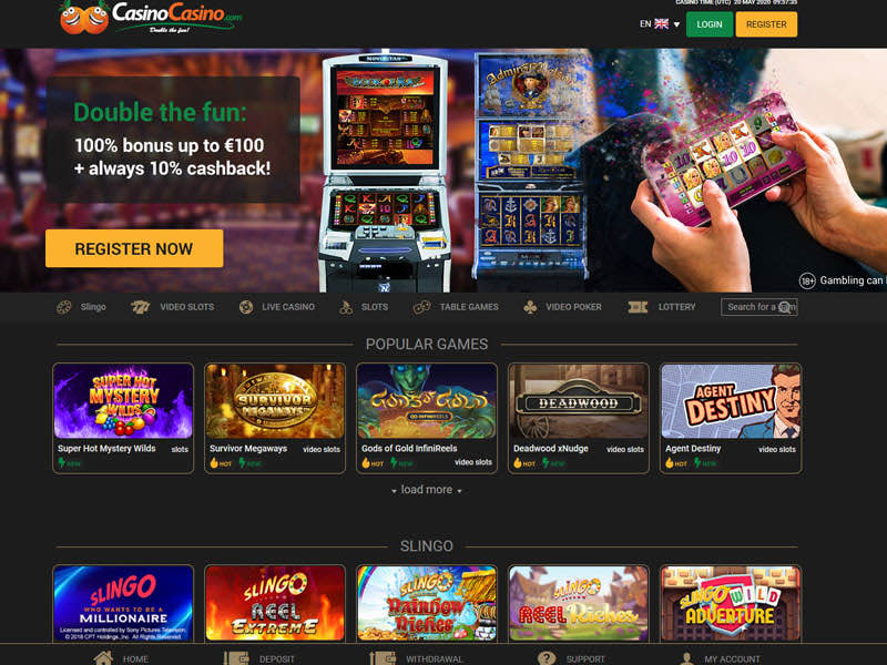Casino Casino homepage screenshot