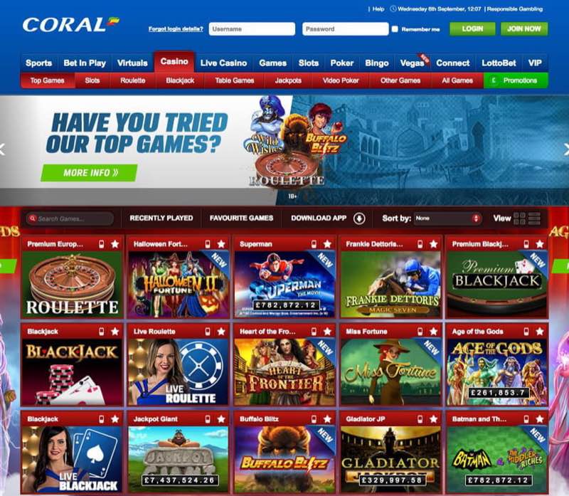 Coral homepage screenshot