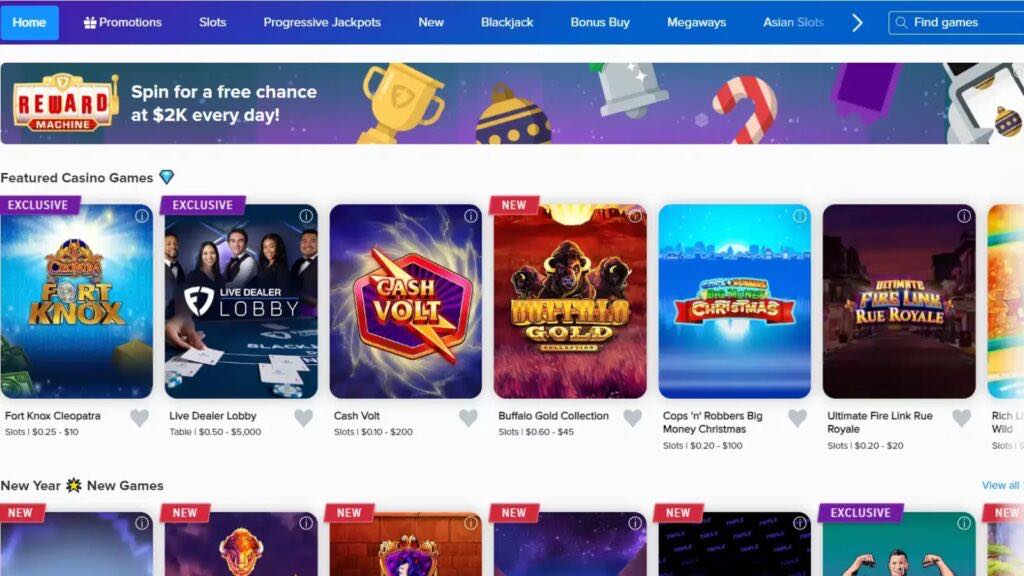 Foxy Games homepage screenshot